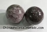 CDN1283 40mm round lilac jasper decorations wholesale