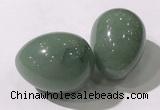 CDN1360 35*45mm egg-shaped green aventurine decorations wholesale