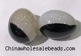 CDN1365 35*45mm egg-shaped druzy agate decorations wholesale