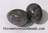 CDN1389 35*45mm egg-shaped African bloodstone decorations wholesale