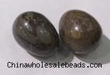 CDN1400 35*45mm egg-shaped tiger skin jasper decorations wholesale