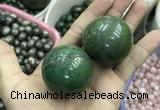 CDN19 45mm round pyrite gemstone decorations wholesale