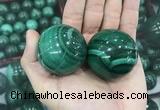 CDN23 40mm round natural malachite gemstone decorations