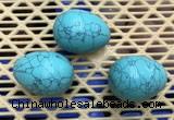 CDN315 30*40mm egg-shaped imitation turquoise decorations wholesale