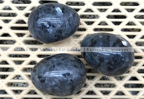 CDN322 30*40mm egg-shaped black labradorite decorations wholesale