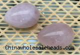 CDN331 35*50mm egg-shaped rose quartz decorations wholesale