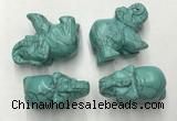 CDN383 20*40*30mm elephant imitation turquoise decorations wholesale