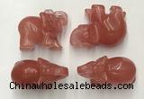 CDN385 20*40*30mm elephant cherry quartz decorations wholesale