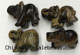 CDN392 20*40*30mm elephant yellow tiger eye decorations wholesale