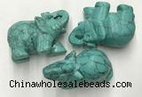 CDN417 25*50*35mm elephant imitation turquoise decorations wholesale