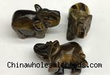 CDN420 25*50*35mm elephant yellow tiger eye decorations wholesale