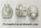 CDN434 28*45*22mm turtle white howlite decorations wholesale