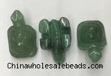 CDN437 28*45*22mm turtle green aventurine decorations wholesale