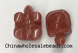 CDN452 38*55*28mm turtle cherry quartz decorations wholesale