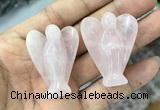 CDN471 30*40mm angel rose quartz decorations wholesale