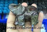 CDN517 33*65*45mm elephant dragon blood jasper decorations wholesale