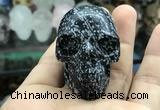 CDN555 35*50*40mm skull snowflake obsidian decorations wholesale