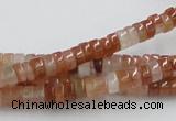 CDQ03 15.5 inches 3*6mm rondelle natural red quartz beads wholesale