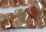 CDQ06 15.5 inches 12*12mm square natural red quartz beads wholesale