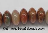 CDQ32 15.5 inches 10*18mm rondelle natural red quartz beads wholesale