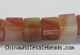 CDQ37 15.5 inches 12*12mm cube natural red quartz beads wholesale