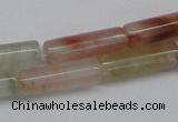 CDQ50 15.5 inches 4*13mm tube natural red quartz beads wholesale