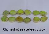 CDQ510 20*30mm - 22*30mm teardrop druzy quartz beads wholesale