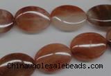 CDQ53 15.5 inches 13*18mm oval natural red quartz beads wholesale