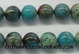 CDS08 16 inches 12mm round dyed serpentine jasper beads wholesale