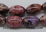 CDT32 15.5 inches 13*18mm rice dyed aqua terra jasper beads