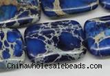 CDT57 15.5 inches 22*30mm rectangle dyed aqua terra jasper beads