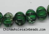 CDT75 15.5 inches 12*16mm pumpkin dyed aqua terra jasper beads