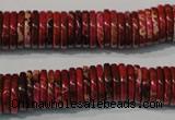 CDT773 15.5 inches 2*12mm dish dyed aqua terra jasper beads