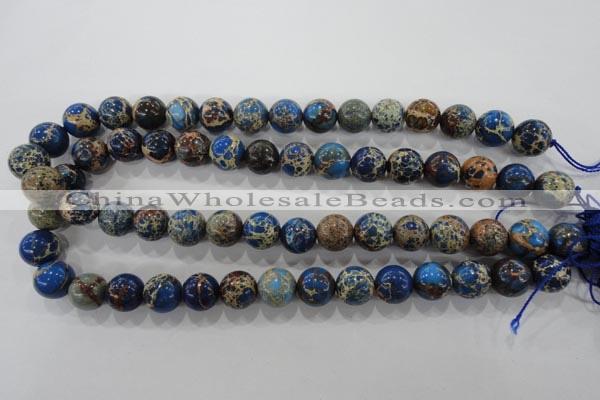 CDT814 15.5 inches 10mm round dyed aqua terra jasper beads wholesale