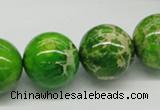 CDT84 15.5 inches 18mm round dyed aqua terra jasper beads