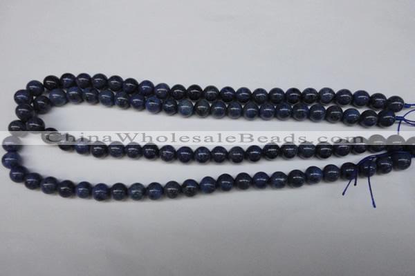 CDU102 15.5 inches 8mm round blue dumortierite beads wholesale