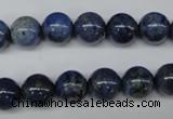 CDU103 15.5 inches 10mm round blue dumortierite beads wholesale