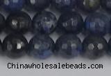 CDU318 15.5 inches 10mm faceted round blue dumortierite beads