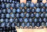 CDU354 15.5 inches 12mm round blue dumortierite beads wholesale