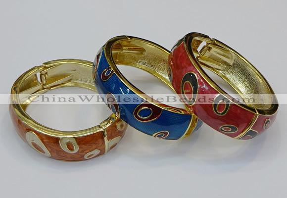 CEB145 19mm width gold plated alloy with enamel bangles wholesale