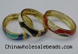 CEB148 15mm width gold plated alloy with enamel bangles wholesale