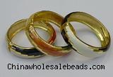 CEB151 19mm width gold plated alloy with enamel bangles wholesale