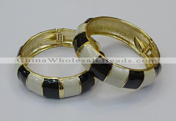 CEB164 19mm width gold plated alloy with enamel bangles wholesale