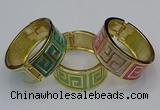 CEB165 23mm width gold plated alloy with enamel bangles wholesale