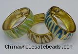 CEB167 20mm width gold plated alloy with enamel bangles wholesale