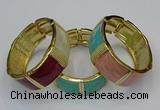 CEB173 22mm width gold plated alloy with enamel bangles wholesale