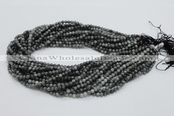 CEE01 15.5 inches 4mm round eagle eye jasper beads wholesale