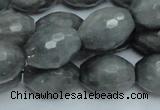 CEE30 15.5 inches 15*20mm faceted rice eagle eye jasper beads