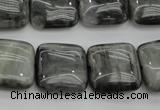 CEE78 15.5 inches 18*18mm square eagle eye jasper beads