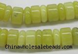 CEJ02 15.5 inches 5*14 & 8*14mm rondelle lemon jade beads wholesale